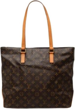 Louis Vuitton Pre-owned Cabas Mezzo - Dames - Vintage Shopper - Bruin - ONE Size - Leer - Vintage