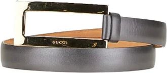 Gucci Pre-owned Belts, female, Gray, Size: ONE SIZE Pre-owned Leather belts