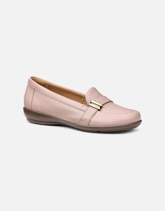 Hotter Womens Clay Womens Wide Fit Loafers - Pink - Size: 5.5