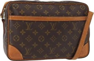 Louis Vuitton Pre-owned Cross Body Bags, female, Brown, Size: ONE SIZE Pre-owned Canvas Cross Body Bag