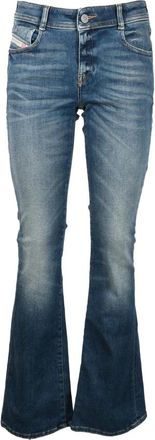Diesel Flared Jeans - Dames - Flared Jeans - Blauw - W32 - Katoen - Jeans