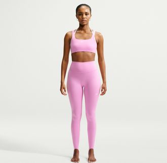 Nike Womens One High-Waisted Full-Length Stirrup Leggings in Pink | IV4933-621