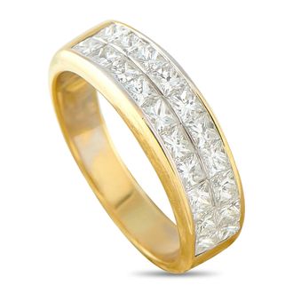 Luxury Bazaar 18K Yellow Gold 1.60ct Diamond Ring MF13-080426
