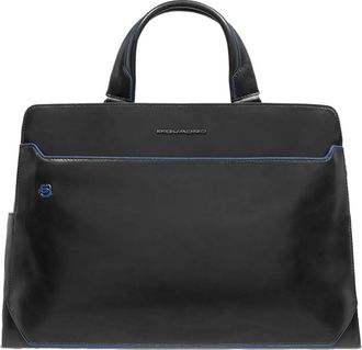 Piquadro Personaliseerbare Laptoptas 15-6 - Heren - Laptoptassen - Zwart - ONE Size - Leer - Tassen