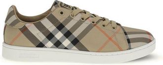 Burberry Beige Nylon Lage Sneakers
