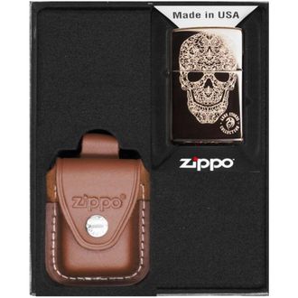 OEM Encendedor Zippo Anne Stokes Skull Set De Regalo N.&deg; 4