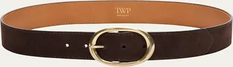 TWP Nubuck Leather Wide Belt