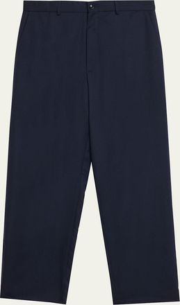 Giorgio Armani Cashmere Straight-Leg Tailored Pants