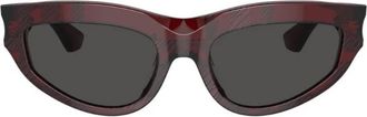 Burberry Dark Grey Cat Eye Ladies Sunglasses BE4425U 411587 55