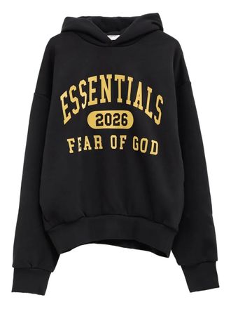 Fear of God Hoodie met logoprint - Zwart