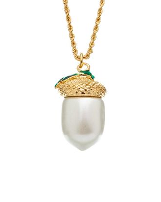 Kenneth Jay Lane Plated Pendant Necklace