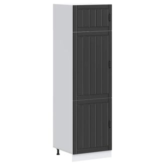 vidaXL Vidaxl - Armadio Da Cucina Lucca Nero In Legno Multistrato