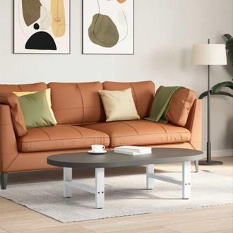 vidaXL Vidaxl - Patas Para Mesa De Centro Blancas (2 Unidades, 60 X 30-31 Cm, Acero)