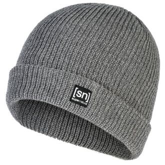 super.natural Merino Basic Beanie M&uuml;tze - Unisex | grau
