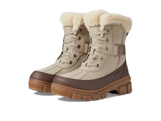 Sorel Tivolitm V Parc Waterproof Womens Snow Shoes Omega Taupe/Gum 10 : 9.5 B - Medium, Leather/Rubber