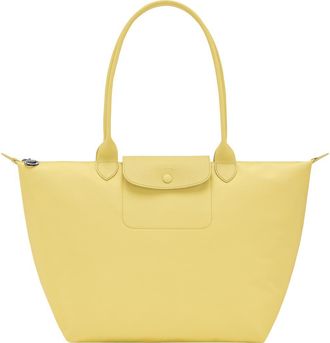 Longchamp Large Le Pliage One Nylon Shoulder Tote in Lime at Nordstrom