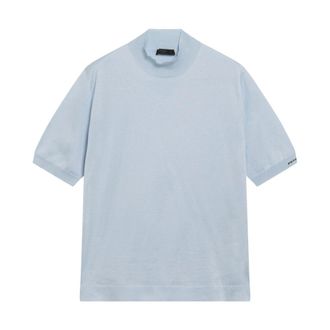 Prada Maglia - male - Prada - Turtlenecks - Blue - M - Knitwear