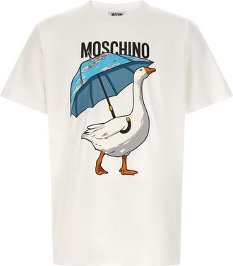 Moschino White Crew Neck T-Shirt