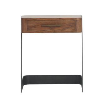 Signature Cabecera de roble macizo y metal