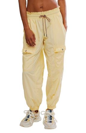 Free People FP Movement Rogue Paperbag Cargo Pants in Sunlit Yellow at Nordstrom, Size Medium