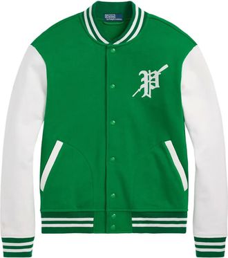 Polo Ralph Lauren fleece Baseball jacket - men - Cotton/Polyester - M - Green