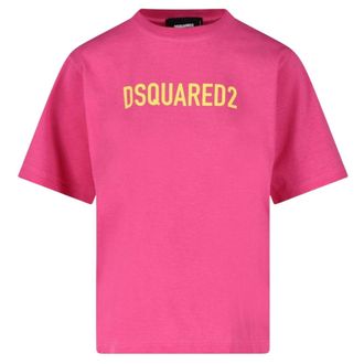 Dsquared2 Eco Dyed Easy Hot Pink T-shirt
