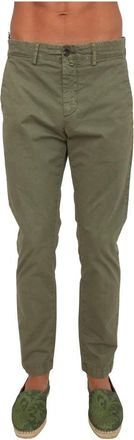 Siviglia 2108 C0279 Gab Leggera Chinos - Heren - Chinos - Groen - W34 - Katoen - Broeken