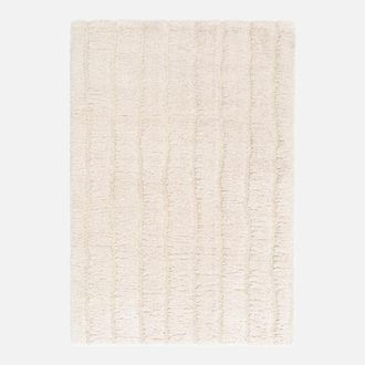Sweeek Alfombra Interior Dise&ntilde;o Lineal Crema