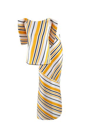 Maticevski Stripped Impromptu Top and Mermaid Skirt Set Size S