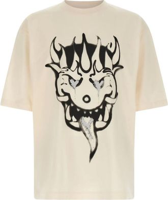 Yohji Yamamoto Hombre, Camisetas, Beige, Talla: L