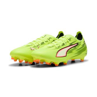 Puma Fussballschuh PUMA ULTRA 6 MATCH FG/AG, Gr. 42,5, gelb alert, puma schwarz, glowing rot, lime squeeze, Synthetik, Schuhe Fussballschuh, f&uuml;r Rasenpl&auml;tz