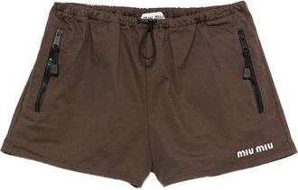 Miu Miu Logo-print Shorts