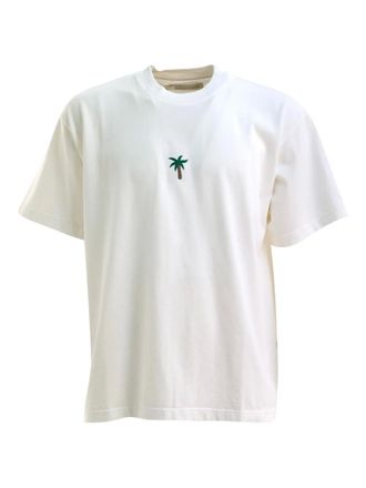 Alberto Bresci palm-tree T-shirt - men - Cotton - M - White