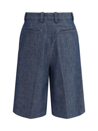 Jil Sander Cotton Bermuda Shorts - Indigo