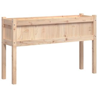 vidaXL Vidaxl - Jardinera Con Patas Madera Maciza De Pino 110x31x70 Cm