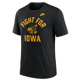 Nike Iowa Legacy Mantra Nike Mens College T-Shirt in Black | NJFD665AIAV-1MJ