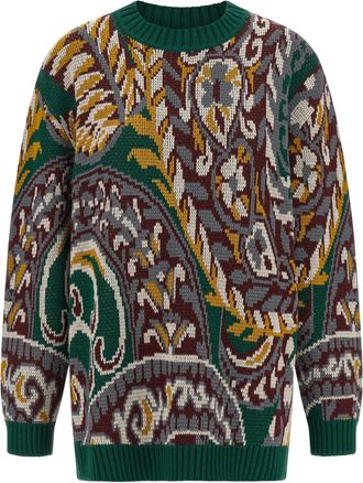 Etro Wool Sweater Maglioni Multicolor-Donna