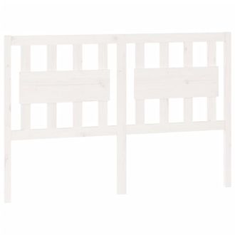 vidaXL Cabecero De Cama Madera Maciza De Pino Blanco 145,5x4x100 Cm Vidaxl