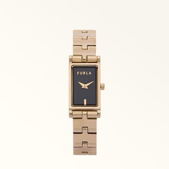 Furla Baguette New Orologio Con Cassa Rettangolare Color Oro Oro Metallo Donna