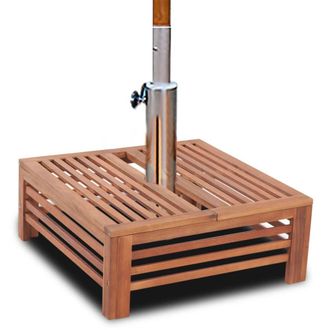 vidaXL Cubierta Para Base De Sombrilla De Madera Vidaxl