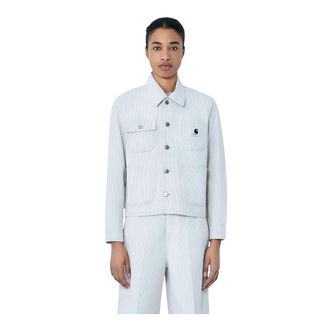 Carhartt Work in Progress Carhartt Wip, Light Jackets, female, White, Size: XS Mercer Chore Jacket