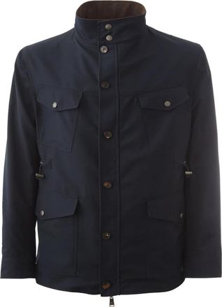 Lardini Reversible Jas - Heren - Zomerjassen - Blauw - XL - Wol - Jassen