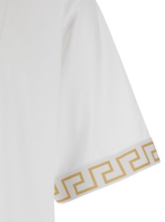 Versace Greca-Trimmed T-Shirt - White