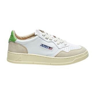 Autry Medalist Low - Dames - Sneakers - Wit - 37 EU - Katoen - Schoenen