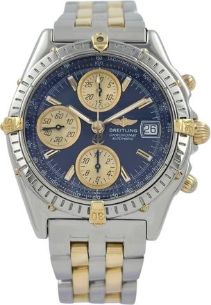 Breitling Pre-owned Breitling Chronomat Chronograph Automatic Chronometer Blue Dial Mens Watch B13050.1