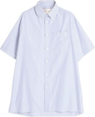 Valentino Garavani Camicia con ricamo VLogo - Blu
