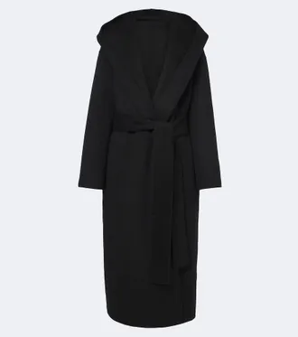Toteme Hooded wool wrap coat