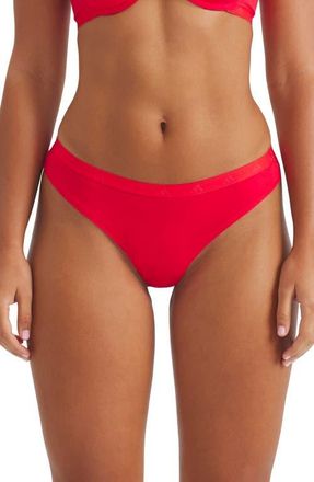 adidas Originals Set of 3 Low Rise Thongs in Grey/White/Ruby at Nordstrom, Size Xx-Large