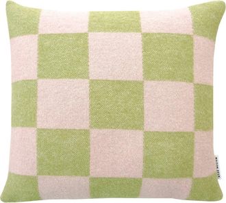 Maison Deux Checkerboard Cushion Cover in Light Green at Nordstrom, Size 2Ft 0In X 2Ft 0In