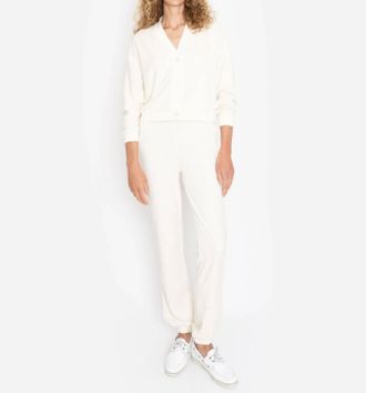 Kule Terry Lounging Sweatpants In Cream